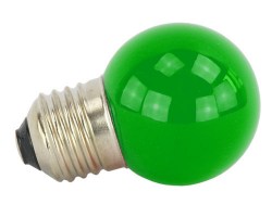 LED-Illulampe 0,9 Watt E27 grün